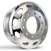 22x8.25 Northstar 10x285mm Hub Pilot Mirror Polish Both Sides "Oval Holes"