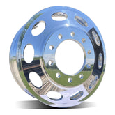 24x8.25 Northstar 10x285mm Hub Pilot Mirror Polish Both Sides "Oval Holes"