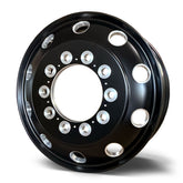 24.5x8.25 NORTHSTAR 10X285MM HUB PILOT "STELLAR" SATIN BLACK W/ MILLING FRONT