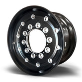 22.5x12.25 Northstar 10x285mm Hub Pilot Satin Black w/ Milling "Stellar" Front 2.75" Offset