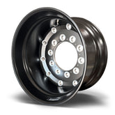 22.5x12.25 Northstar 10x285mm Hub Pilot Rear Satin Black w/ Milling "Stellar" Front 2.75" Offset