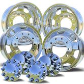 22.5 Northstar Mirror Polished "7 Hole" 4 Wheel Kit