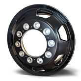 22.5x8.25 NORTHSTAR 10X285MM HUB PILOT SATIN BLACK FRONT "7 Hole"