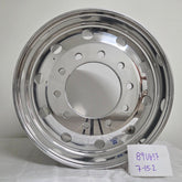 22.5x9.00 Alcoa 10x285mm Hub Pilot High Polish Flat Face Front (returned item)
