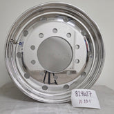22.5x12.25 Alcoa 10x285mm Hub Pilot High Polish Flat Face Wheel Front Only (4.75 offset) (returned item)