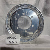 17.5x6 Mirror Polish Outside Only Aluminum Wheel – 6x205mm Hub-Pilot Dual-Mount (Lift Axle) (Display/Demo item)