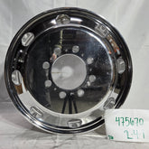 17.5x6.75 Northstar 8x6.5" Hub Pilot Mirror Polished Trailer Wheel (returned item)