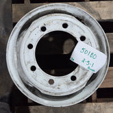 19.5x6.75 Accuride 8x275mm Hub Pilot 4 Hand Hole White Steel (returned item)