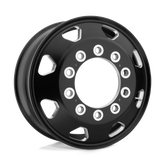22.5X8.25 ATX 10X285MM HUB PILOT SATIN BLACK "OCTANE" FRONT