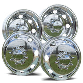16x6 Northstar Mirror Polished 4 Wheel Kit w/ Chrome Caps and Lugs (1994-2011 Ram 3500 DRW)