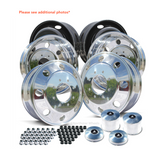 19.5x6 Northstar Mirror Polished Both Sides 8x6.5" 6 Wheel Direct Bolt Kit (returned items)
