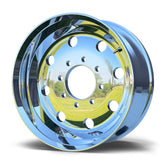 17.5x6.75 Northstar 8x6.5 Hub Pilot Mirror Polish Single Trailer Wheel