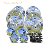 24x8.25 Mirror Forged Aluminum "Classic" 6 Wheel Kit w/ Adapters and Chrome Caps (Returned Kit)