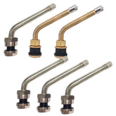 TPMS Compatible Valve Stems for 6 Wheel Kit with 4 aluminums & 2 Steels