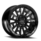 Satin Black Gloss Black Lip Torque HD Imogene Aluminum Wheel 6 on 130mm (83.9mm Bore)
