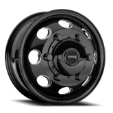 Gloss Black Milled Spoke Torque HD Revolver Aluminum Wheel 6 on 205mm (161.1mm Bore)