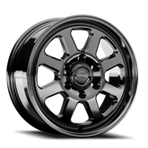 Gloss Black Milled Spoke Torque HD Navigator Aluminum Wheel 6 on 130mm (83.9mm Bore)