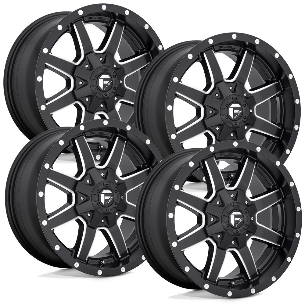 Fuel Maverick D538 Milled Matte Black Dodge Ram SRW Wheel