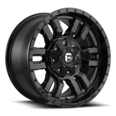 Fuel Sledge D596 Matte Black with Gloss Lip Finish Aluminum Wheel