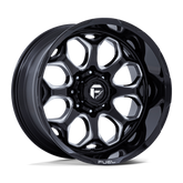 Fuel Scepter D862 Gloss Black Finish and Milled Aluminum Wheel