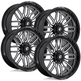 Fuel Ignite D662 Black Aluminum Chevy / GMC SRW Wheel Kit (8x180)