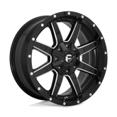 Fuel Maverick D610 Milled with Gloss Black Finish Aluminum Wheel