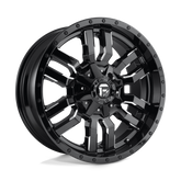 Fuel Sledge D595 Milled Gloss Black Finish Aluminum Wheel
