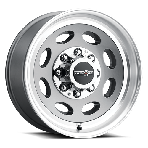 19.5x7.5 Vision Gunmetal Machined 8x180 2012-Present Chevy/GM 2500 19.5x7.5 Vision Gunmetal Machined 8x180 2012-Present Chevy/GM 2500
