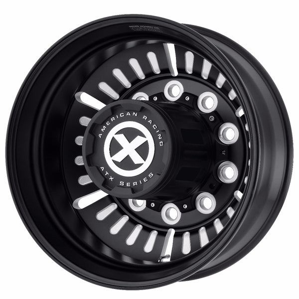 22.5 Black Aluminum "Roulette" Semi Truck / Trailer Wheel Buy Truck