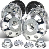 19.5x6.75 Northstar Mirror Polished 6-Wheel Kit – Fits 2012+ Ram 4500/5500 & 2005+ Ford F450/F550 (10x225mm)