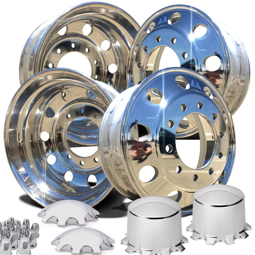 Alcoa 22.5 Mirror Polished Aluminum Wheel Kit - Alcoa Multi-Piece