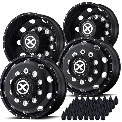 24.5 Black Aluminum "Trex" Wheel Kit