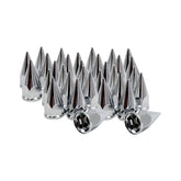 Spike Chrome Nut Cover 1 1/16" Hex Nut with Flange - OUT OF STOCK