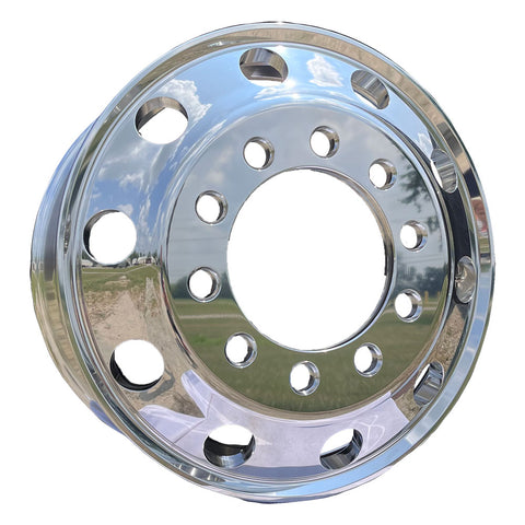 22.5x9.00 Northstar 10x11.25" Mirror Polish Stud Pilot-Budd Style All Position (Dual)