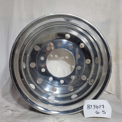 22.5x12.25 Alcoa High Polish Both Sides 2.75" Offset Super-Single Float Front Wheel (returned item)