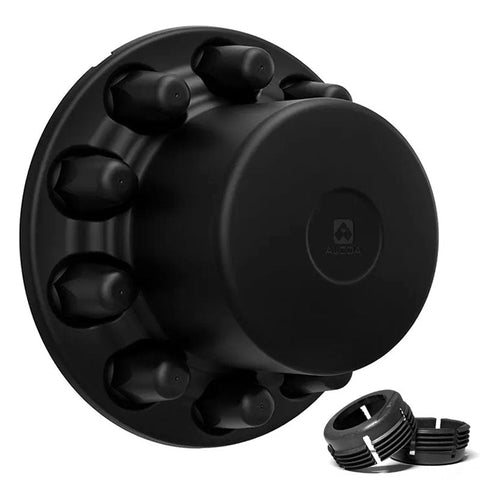 Alcoa Rear Matte Black Interlocking Hub Cover Kit (Clamp On) Single