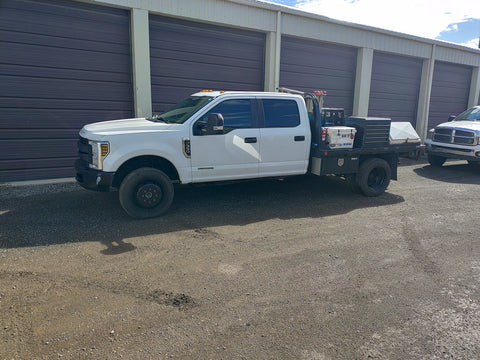19.5x6.75 Set of 6 8x200mm Black Steel Ford F350 DRW (2005-Present)