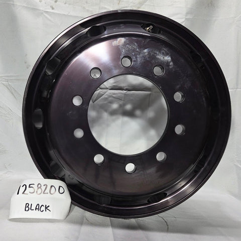 22.5x8.25 Northstar 10x285mm Hub Pilot Black Aluminum Wheel (returned item)