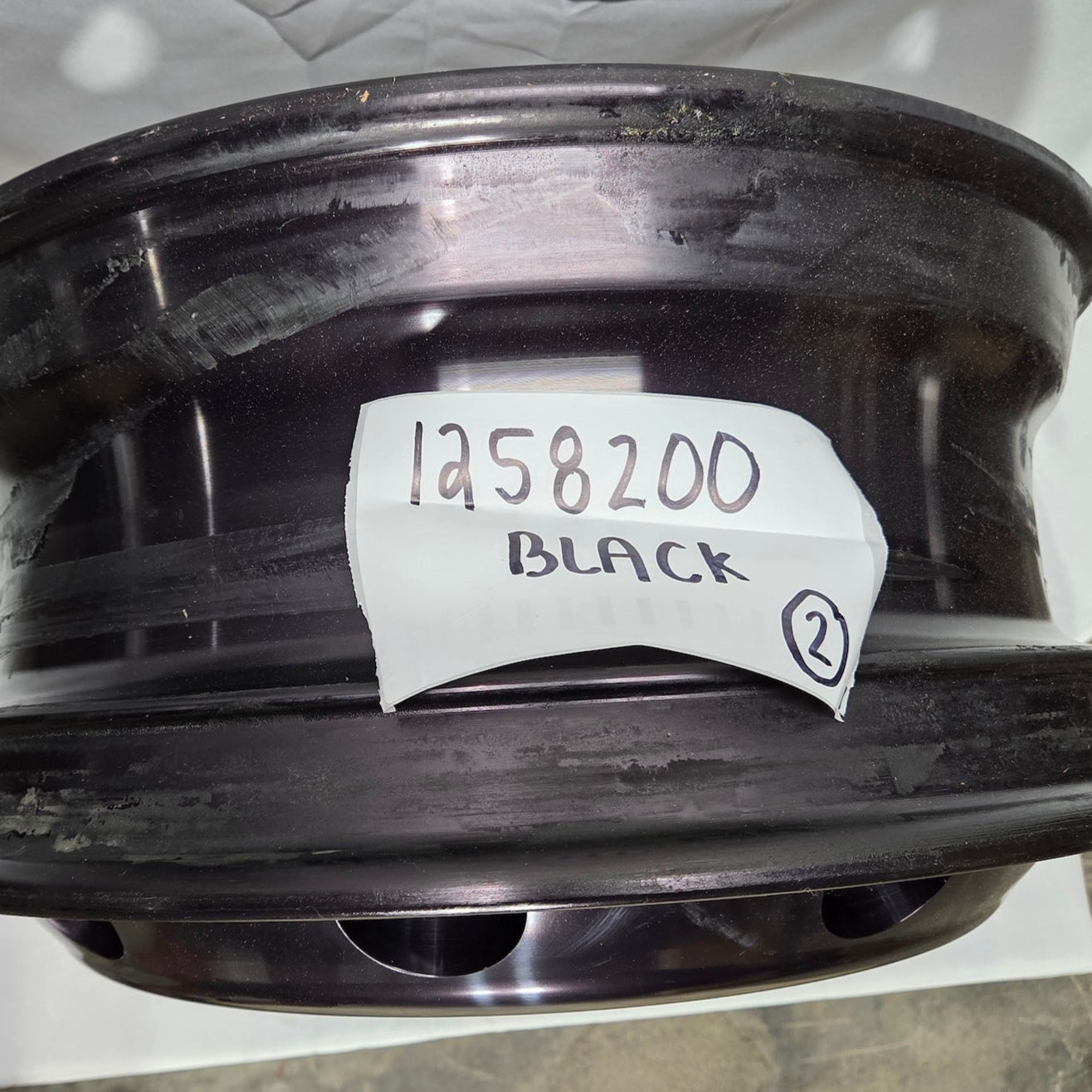 22.5x8.25 Northstar 10x285mm Hub Pilot Black Aluminum Wheel