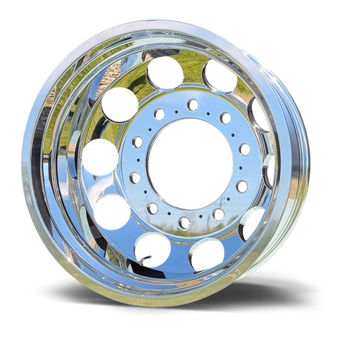 22x8.25 Northstar 10x285mm Hub Pilot Mirror Polish Both Sides (Big Hole)