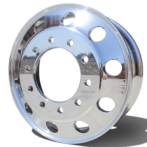 22.5 Northstar High Polished Both Sides 1994-2018 Dodge Ram 3500 DRW 10x285mm 6 Wheels With 8 To 10 Lug Adapter Kit