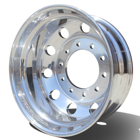 22.5 Northstar High Polished Both Sides 1969-1993 Dodge Ram 3500 DRW 10x285mm 6 Wheels With 8 To 10 Lug Adapter Kit