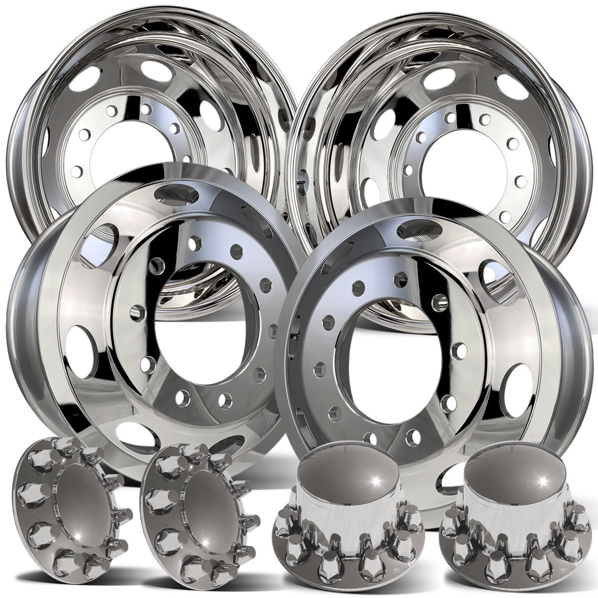 22.5" Aluminum Truck Wheel Packages for Semi Trucks Buy Truck Wheels
