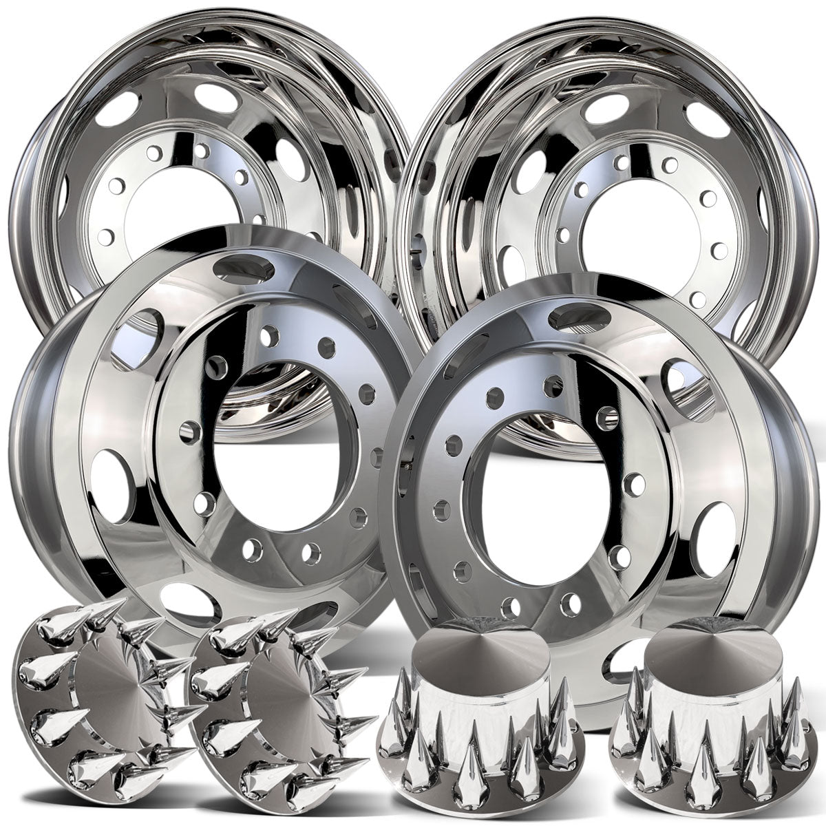 Oval Stylized Polished Aluminum 22.5