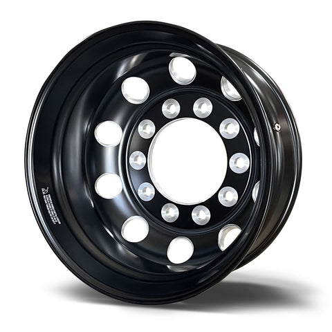 22.5x8.25 NORTHSTAR 10X285MM HUB PILOT "STELLAR" BLACK REAR