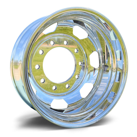 22.5x8.25 NORTHSTAR 10X285MM HUB PILOT MIRROR POLISHED BOTH SIDES "7 Hole"