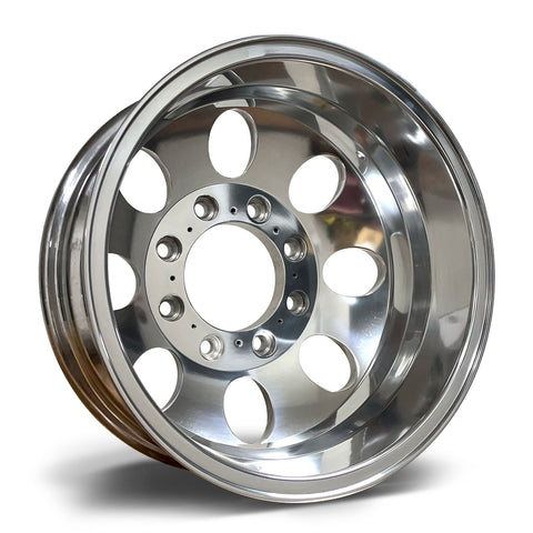 16x6.00 Spartan 8x6.5" Bolt Circle 4.88" Center Bore Ford High Polished Rear