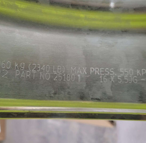 16x5.5 Alcoa 6x205mm Sprinter 3500 Mirror Polish Front (returned item)