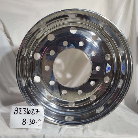 22.5x12.25 Alcoa High Polish Both Sides 2.75" Offset Super-Single Float Front Wheel (returned item)