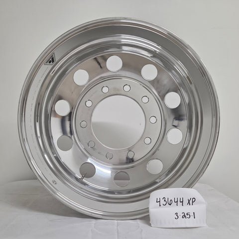 22.5x8.25 Accuride Lightweight 10x285mm Hub Pilot High Polish Both Sides (returned item)